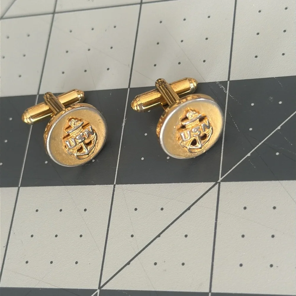 Vintage U.S. Military Insignia & Cufflink Lot — WWII to Vietnam Era